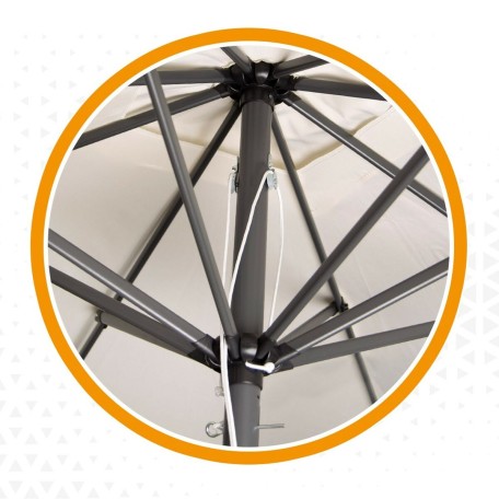 Ombrellone Aktive Crema 270 x 261 x 270 cm