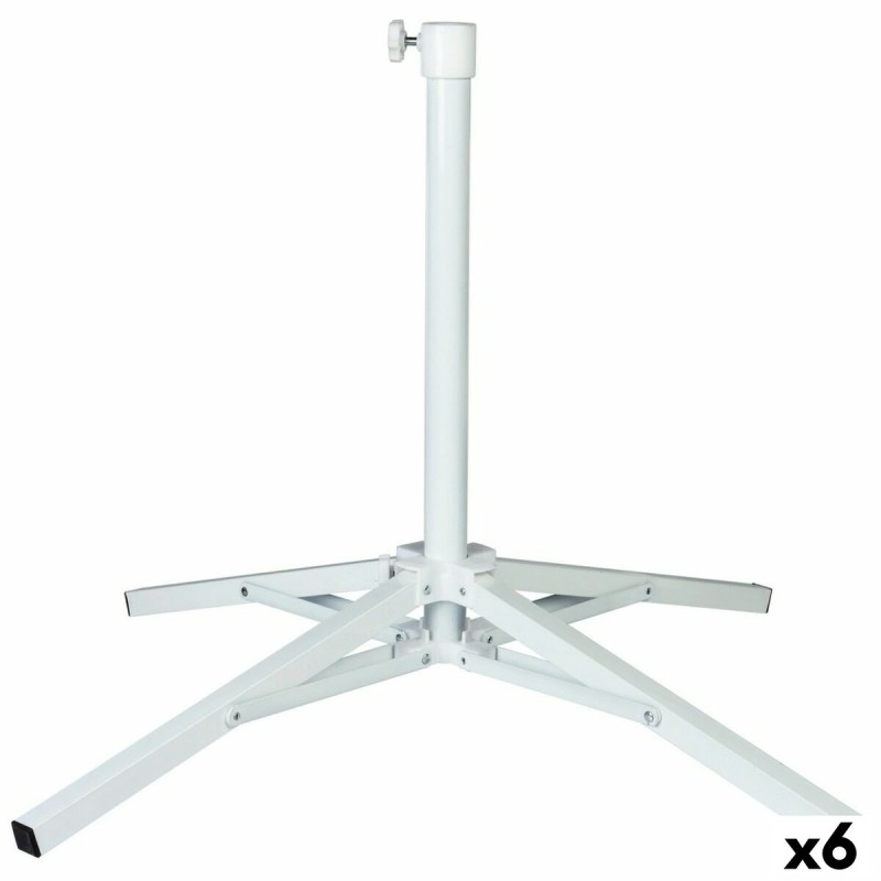 Aktive Base per Ombrellone Aktive Bianco Metallo 65 x 60,5 x 65 cm (6 Unità)