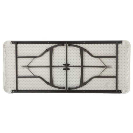 Tavolo Pieghevole Lifetime Bianco Acciaio Plastica 182 x 73,5 x 76 cm