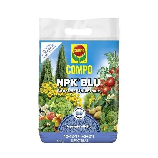 Compo NPK Blu Concime Universale Granulare Per Piante Da Orto E Giardino 5Kg
