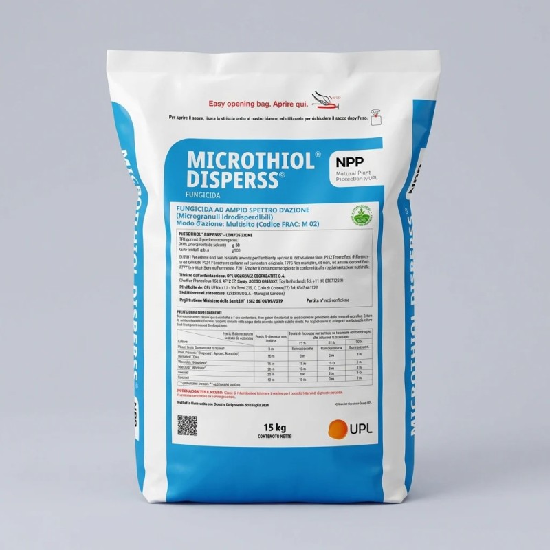 UPL  Microthiol Disperss UPL Fungicida Oidio Biologico Zolfo 80% 15 kg