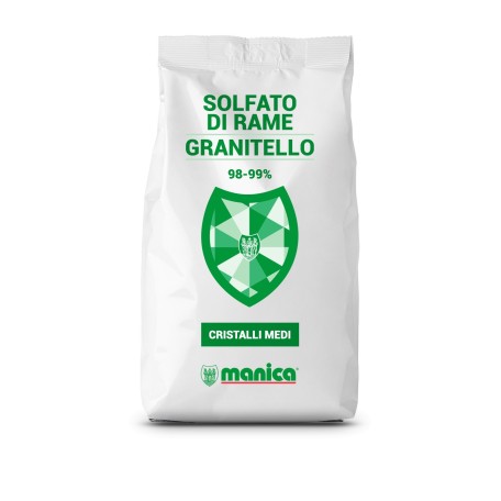 Manica Solfato Di Rame Granitello 98-99% Solfato Di Rame Solubile 10kg