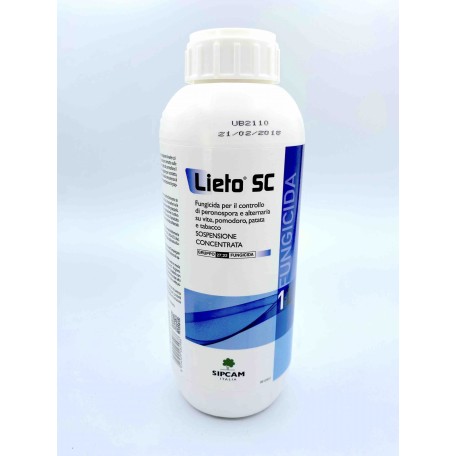 Lieto SC Sipcam Fungicida Peronospora Cimoxanil + Zoxamide 10L
