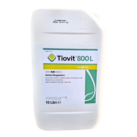 Tiovit 800 Liquido Syngenta Fungicida Oidio Biologico Zolfo in Sospensione Concentrata 10 lt
