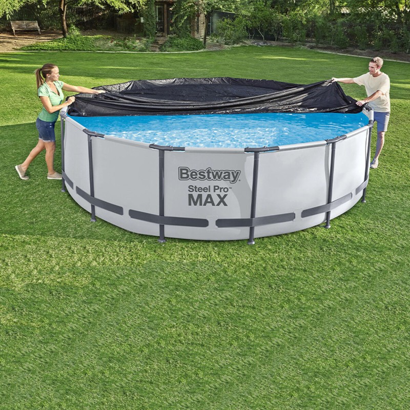 Bestway Bâches de piscine Bestway Noir Ø 370 cm
