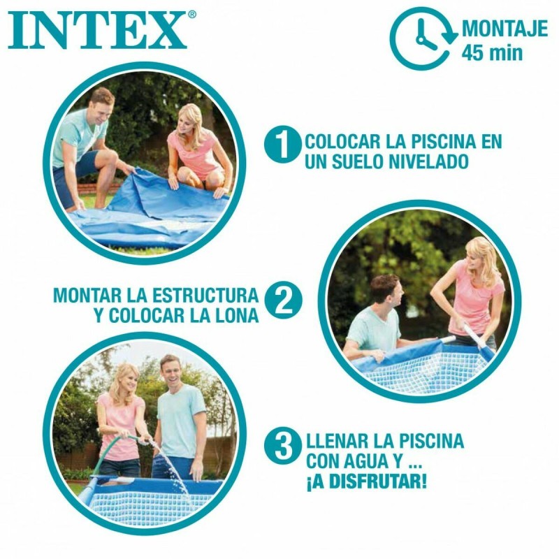 Intex Piscina Smontabile Intex 8.418 l Rettangolare 400 x 200 x 122 cm