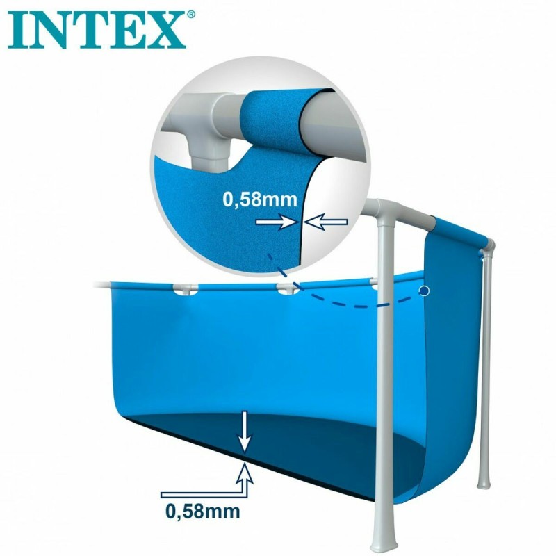 Intex Piscine Démontable Intex 8.418 l Rectangulaire 400 x 200 x 122 cm