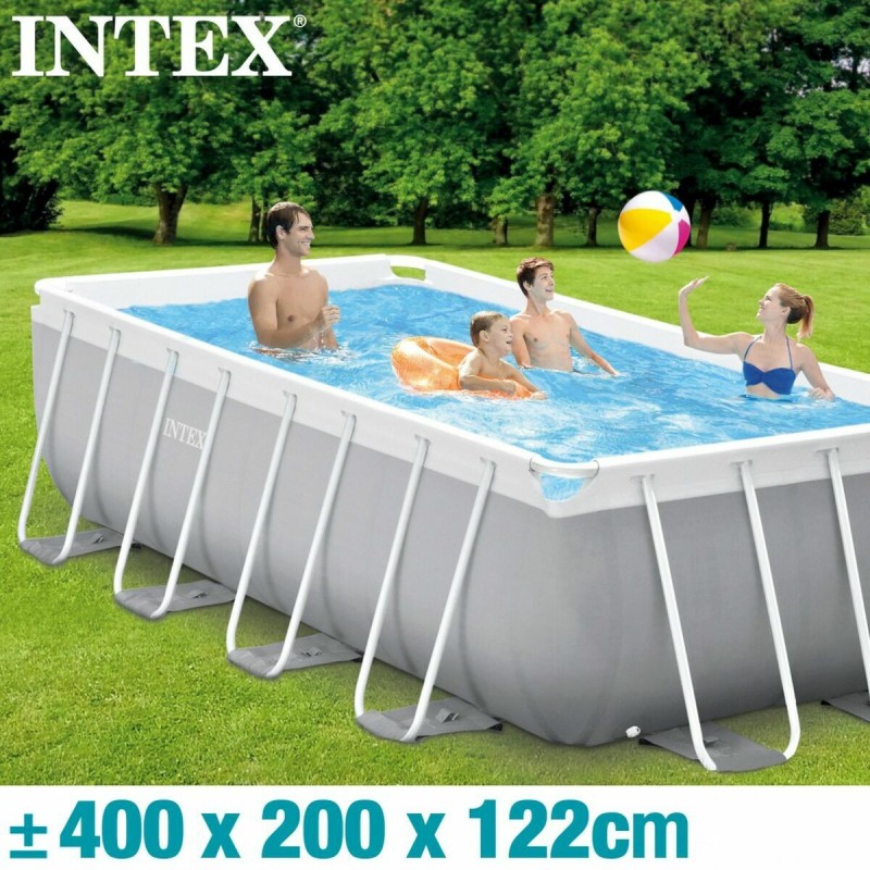 Intex Piscine Démontable Intex 8.418 l Rectangulaire 400 x 200 x 122 cm
