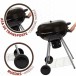 Aktive Roues de barbecue au charbon de bois Aktive Textilene 57 x 86 cm Noir