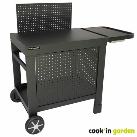 Tavolo da barbecue Cook'in Garden Reva 110 Premium Acciaio Giardino Nero 108 x 55 cm