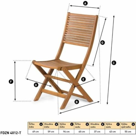 Sedia da giardino Fieldmann FDZN 4012-T