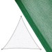 BigBuy Home Vela parasole Vela sombreo Verde 500 x 500 x 0,5 cm Tenda