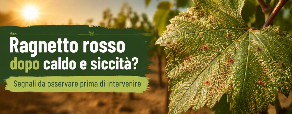 Ragnetto rosso dopo caldo e siccità: segnali da osservare prima di intervenire